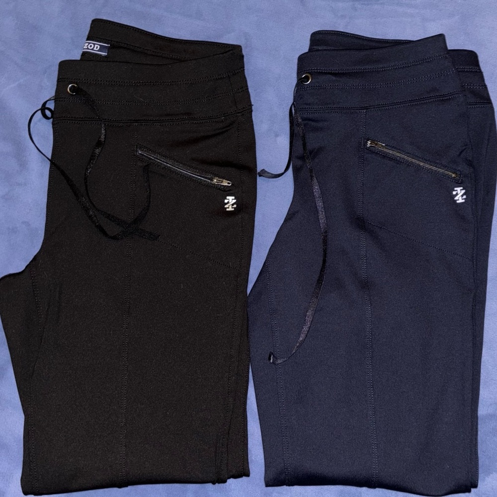 2 IZOD navy and black size XS pants